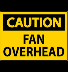 Caution Sign Fan Overhead