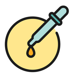 Digital Dropper Icon Flat