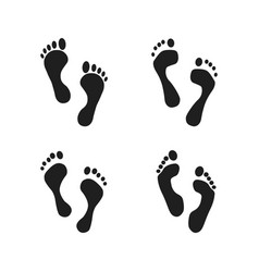 Footsteps Icon Template Color Editable