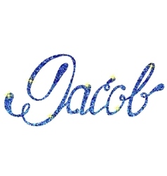 Jacob Name Lettering Tinsels