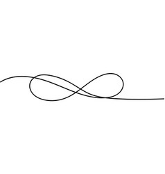 One Continuous Line Of Infinity Symbol Doodle