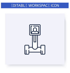 Telepresence Robot Line Iconeditable