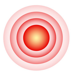 Chronic Pain Symbol Hurt Spot Red Circles