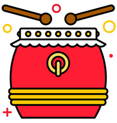 Drum Icon Dragon Boat Festival Related