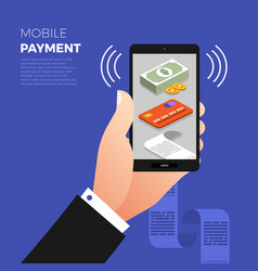 Flat design concept payment payment method Vector Image