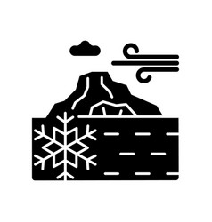 Perennial Ice Black Glyph Icon