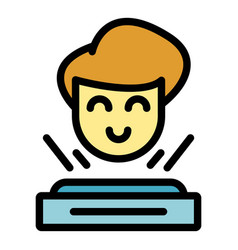 Kid Vr Tour Icon Flat