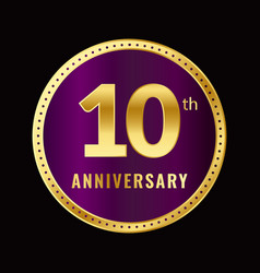 Ten Years Anniversary Celebration Emblem