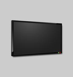 Tv Screen Angle View Realistic Lcd Television