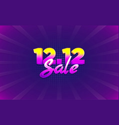 1212 Or 12 December Sales Banner Text Effect