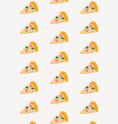 Doodle Pizza Seamless Pattern