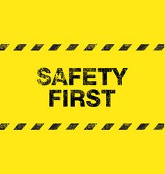 Safety First Grunge Fonts Style Construction