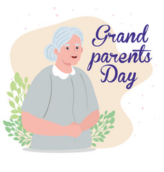 Happy Grand Parents Day With Cute Grandmother