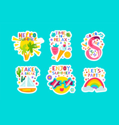 Hello Summer Vacation Sticker Collection