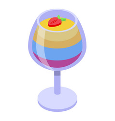 Jelly Cocktail Icon Isometric Gummy Candy