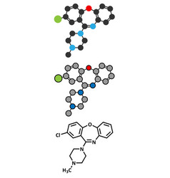 Loxapine Antipsychotic Drug Molecule Used