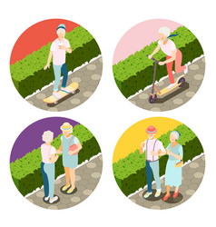 Modern Elderly People 2x2 Design Concept