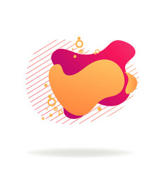 Orange And Bright Pink Abstract Graphic Elements