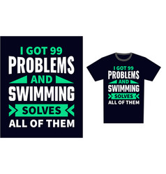 Swimming T Shirt Design Template