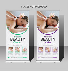 Beauty Salon Roll Up Banner Template