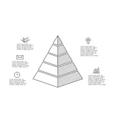 Doodle Infographic Pyramid With 5 Options Hand