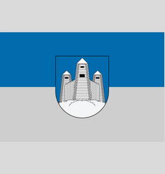 Flag Of Saldus Town In Courland In Latvia