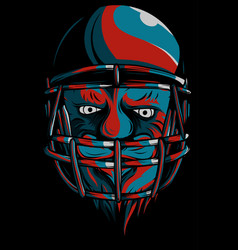 Of Helmet Football Team Head