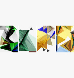 Triangle Blend Geometric Concept Poster Designs