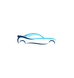 Modern sports car logo design Royalty Free Vector Image