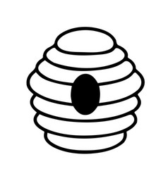 Bee Hive Line Icon Image