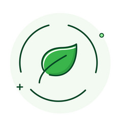 Eco Icon Minimalist Representation Emphasizing