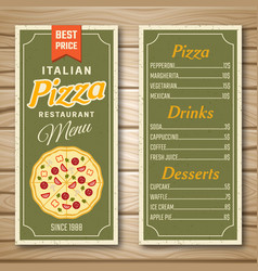 Italian Pizza Restaurant Menu