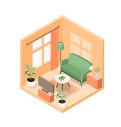 Isometric Living Room