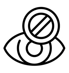 Eye Care Icon Outline Classroom Learning