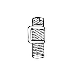 Thermos Drink Line Art Design