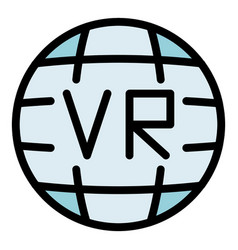 International Vr Tour Icon Flat