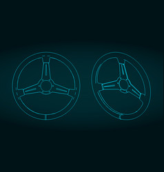 Sports Car Steering Wheel Drawing