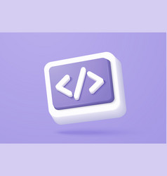 3d Web Development Icon With Bubble Speech