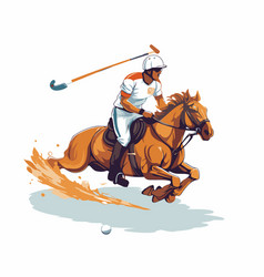 A Polo Player On The Horse