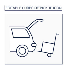 Curbside Pickup Line Icon