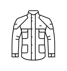 Rainwear Motorcycle Line Icon