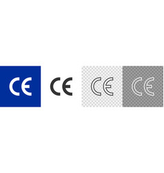 Ce Certificate Icon Set Mark For Product