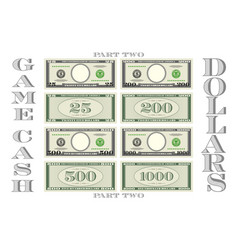 Fictional Game Paper Money In The Style Of Us