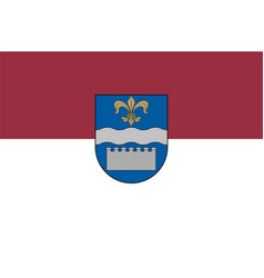 Flag Of Daugavpils In Latvia