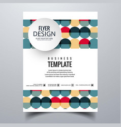 Geometric Colorful Brochure With Spheres Design