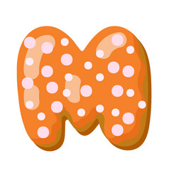 Letter M In Donut Font