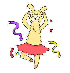 Old Woman Dancing Beautiful Ballet Doodle Icon