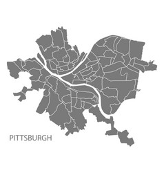 Pittsburgh Pennsylvania City Map