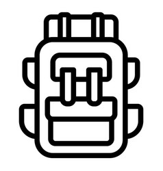 Hiking Backpack Icon Outline People Job