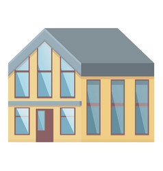 Residential Villa Icon Cartoon Home